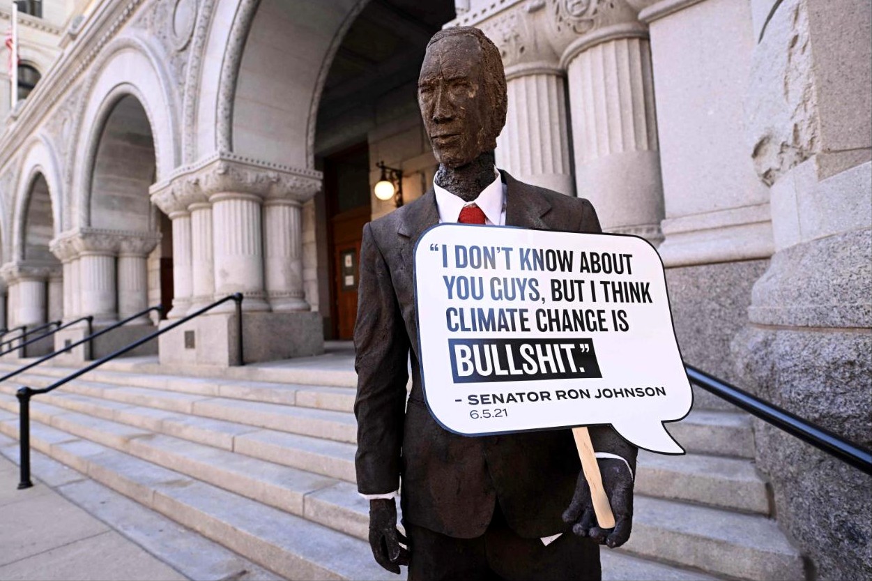 Ron Johnson 'Bullshit' Sculpture